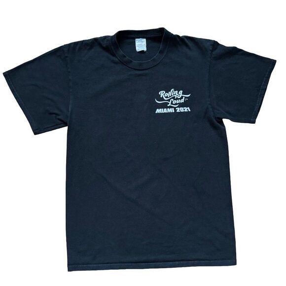 Rolling Loud Miami 2021 Production Crew Employee T-Shirt Black Size M Rare - Picture 1 of 10